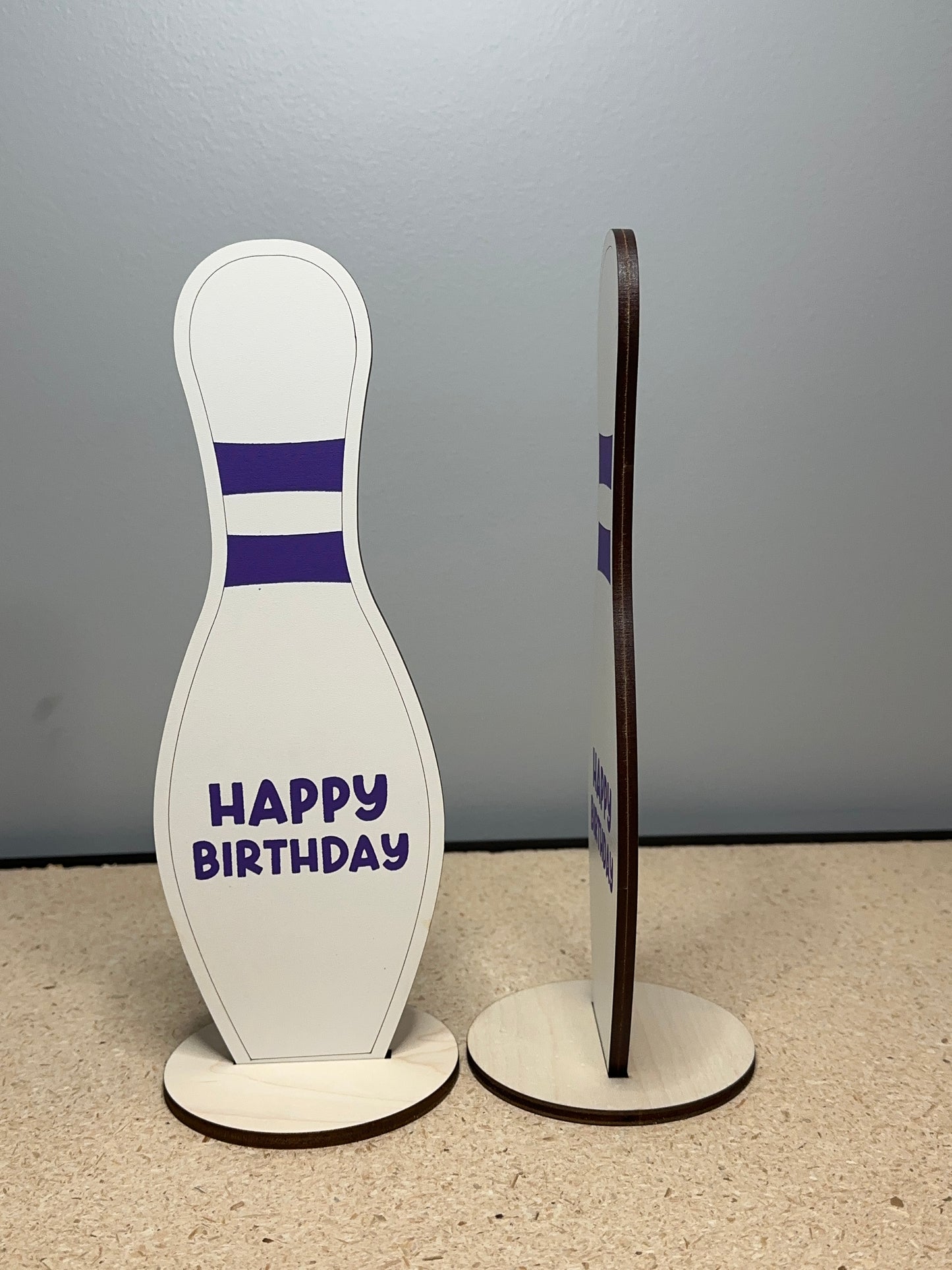 Birthday bowling pin