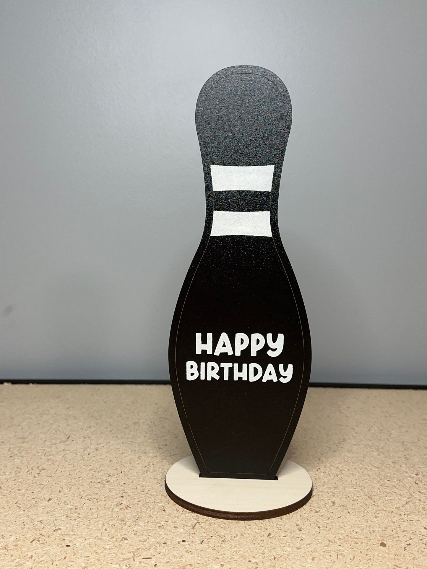 Birthday bowling pin