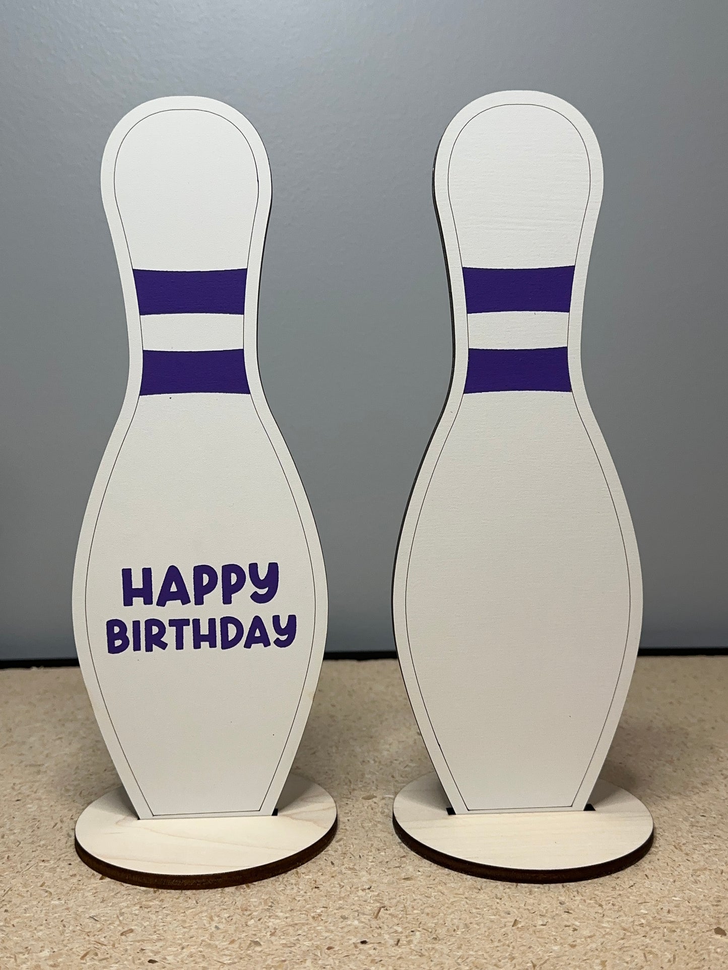 Birthday bowling pin