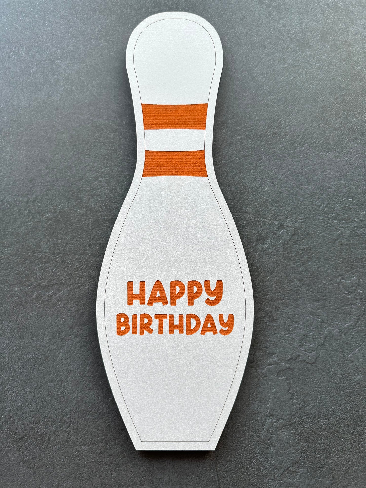 Birthday bowling pin