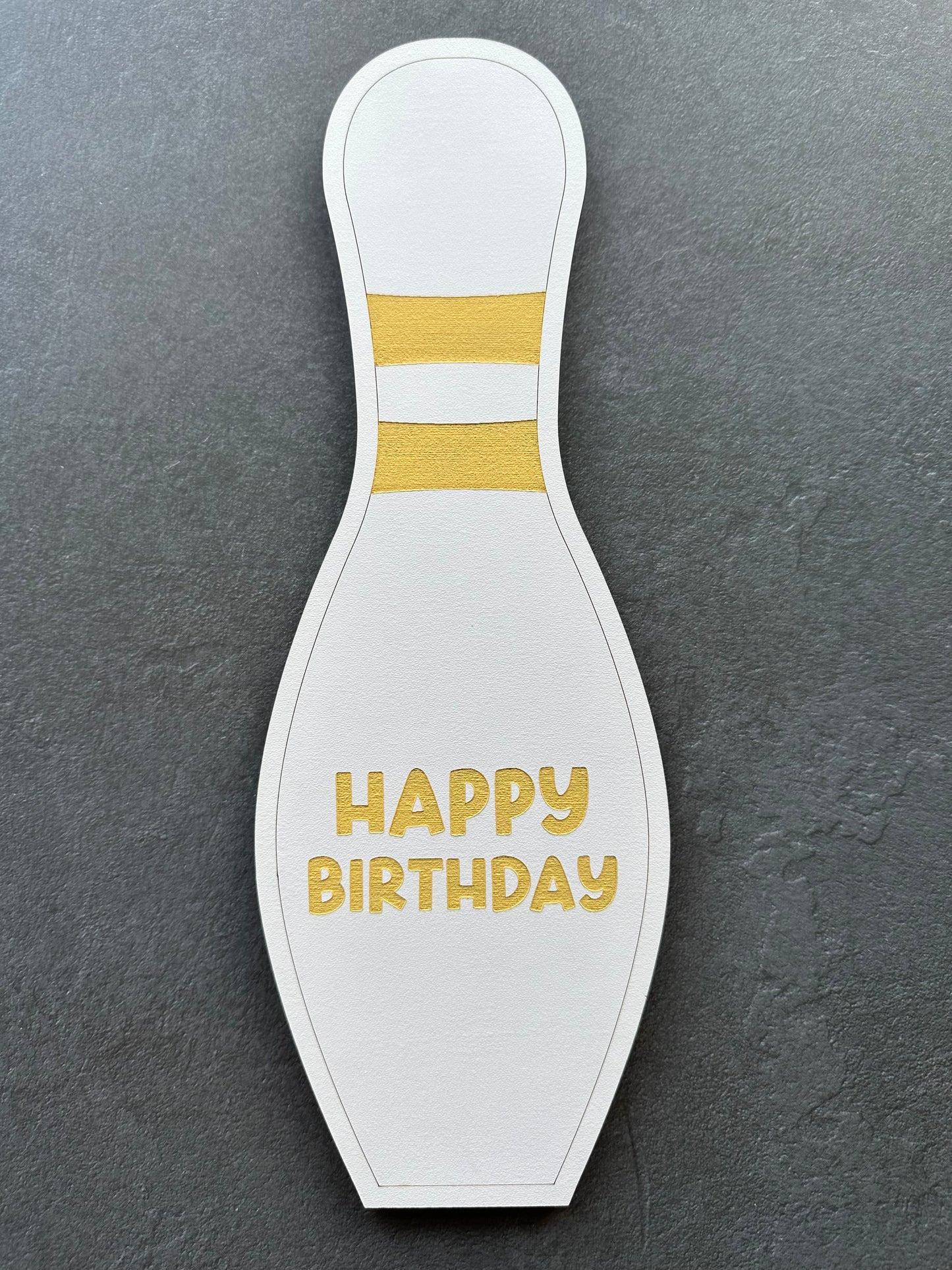 Birthday bowling pin