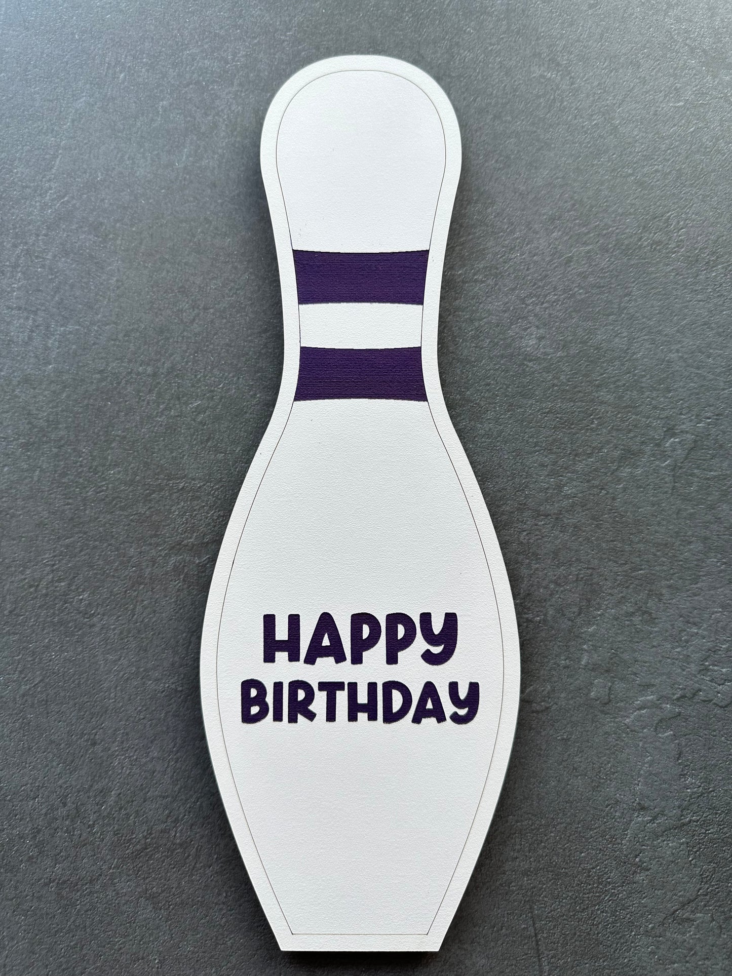 Birthday bowling pin