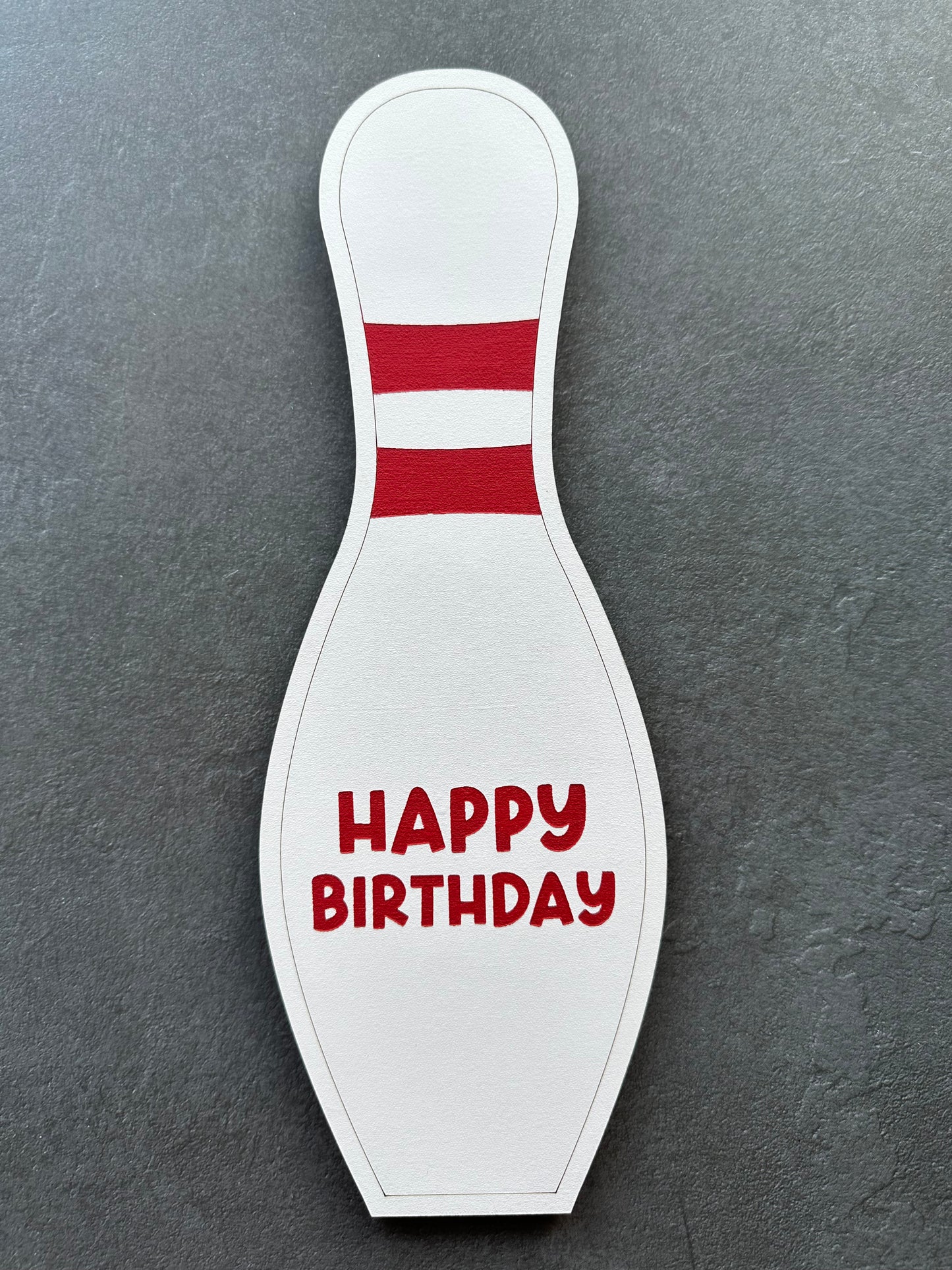 Birthday bowling pin