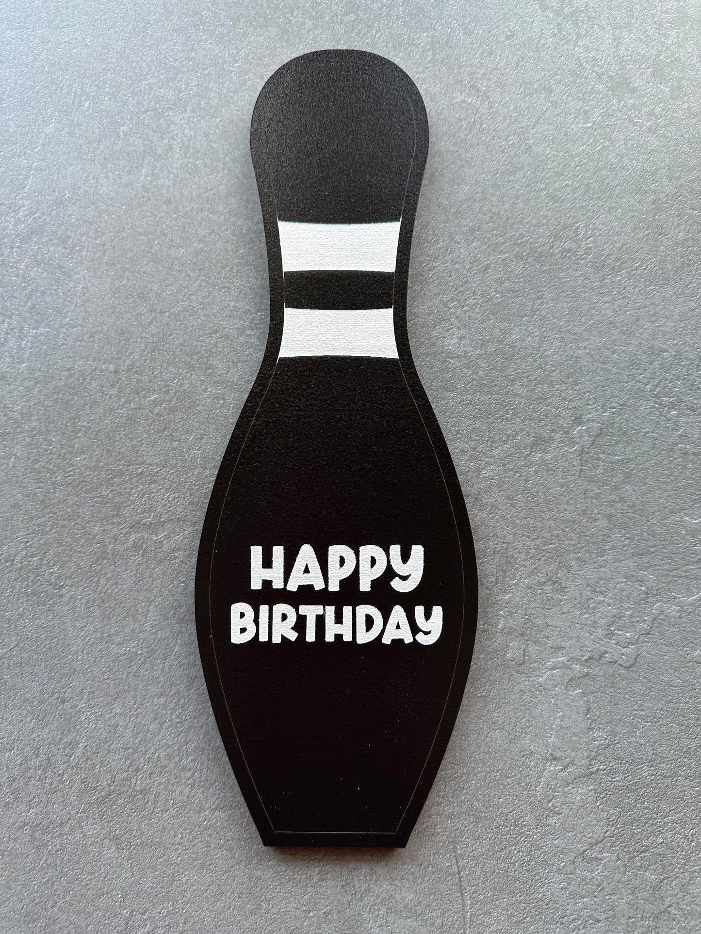 Birthday bowling pin